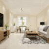 3d rendering modern dining room and living room with luxury decor Appartement Mâarif